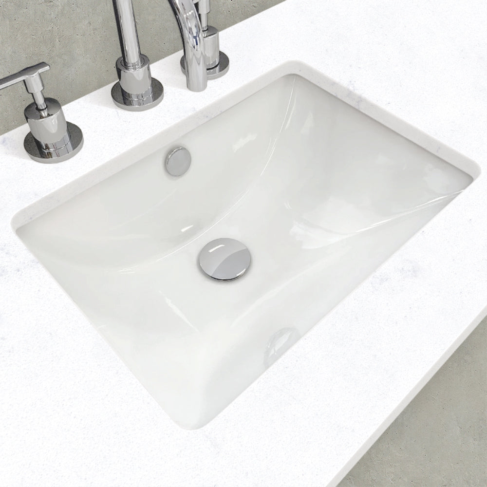 Sarah Bianco Marble Undermount 1200 Amato Satin White Wall-Hung Vanity