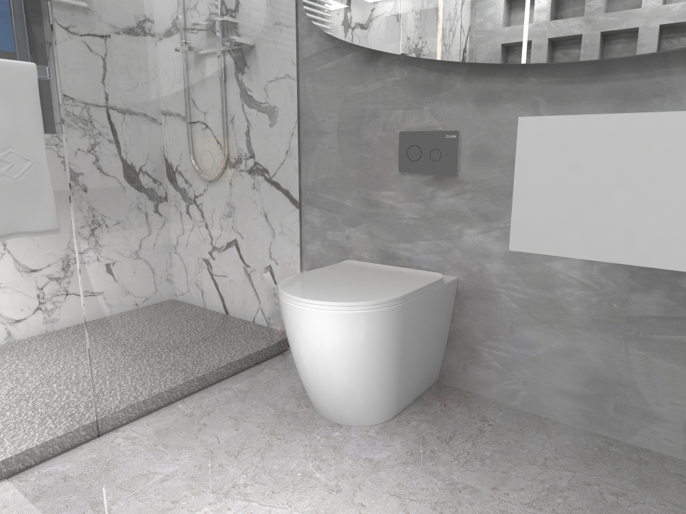 Venus Wall Faced Rimless In-Wall Toilet Suite