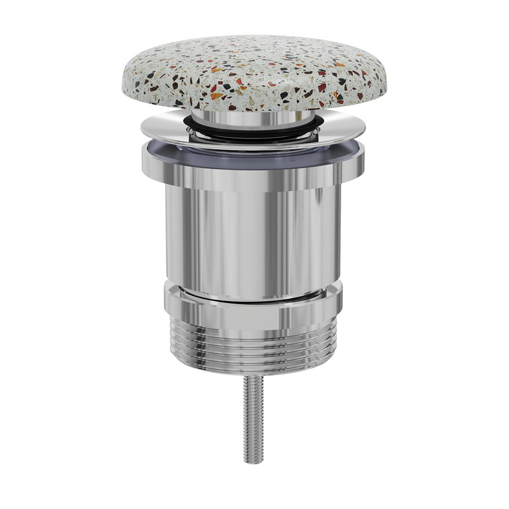Universal Pop-Up Pull-Out Basin Waste Terrazzo Concrete
