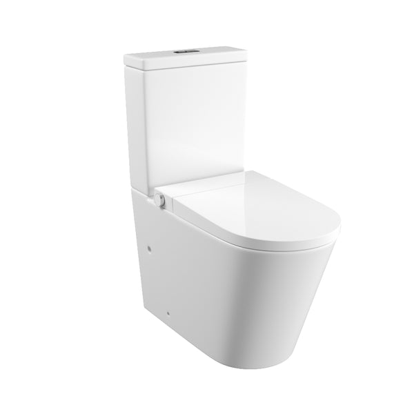 Zumi Zero Back to Wall Rimless Toilet Suite With Smart Bidet Seat