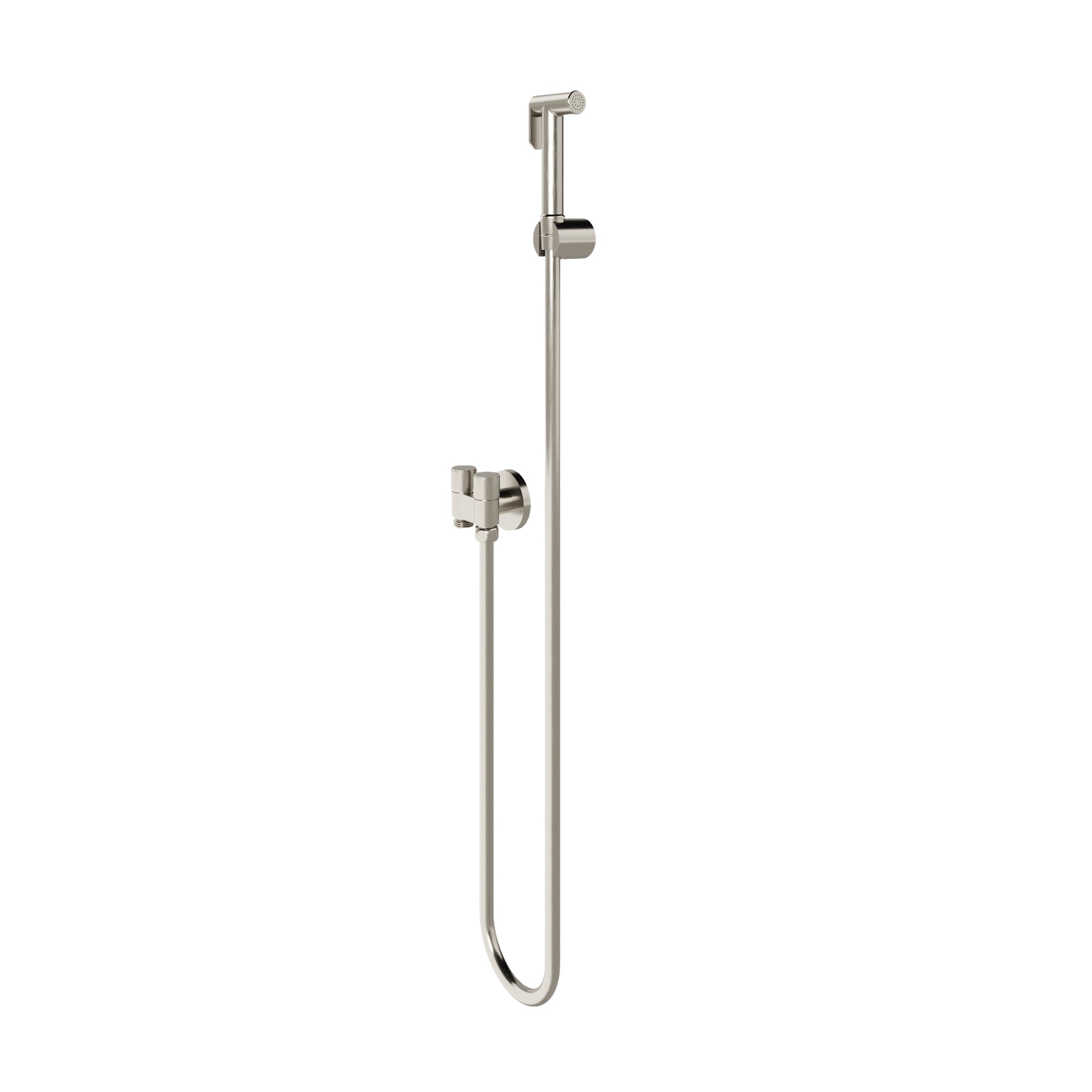 Linsol Brushed Nickel Zarah Bidet Douche Spray with Dual Controller