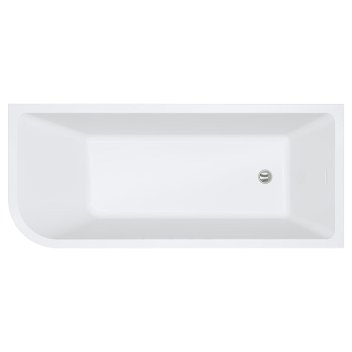 Ovia Zurich 1700mm Gloss White Multi Fit Right-Hand Multi-fit, Corner Bath/ Back-to-Wall Bath/ Freestanding Bath