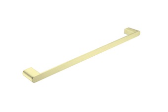 Nero Bianca Single Towel Rail 800mm Brushed Gold