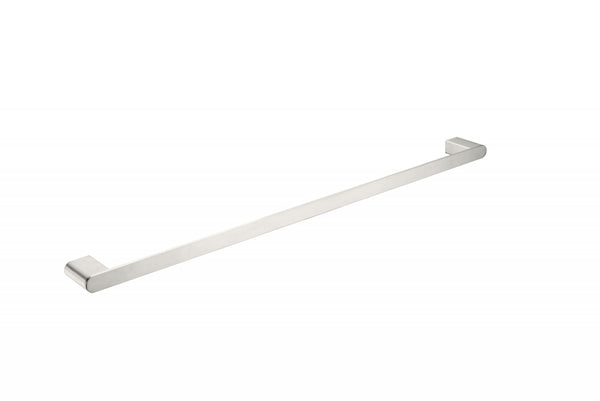 Nero Bianca Single Towel Rail 800mm Brushed Nickel