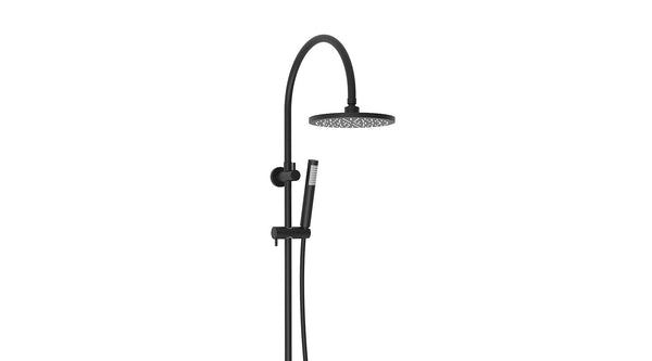 ADP Soul Gooseneck Twin Shower Set Matte Black