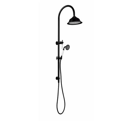 Modern National Bordeaux Twin Shower System Matte Black