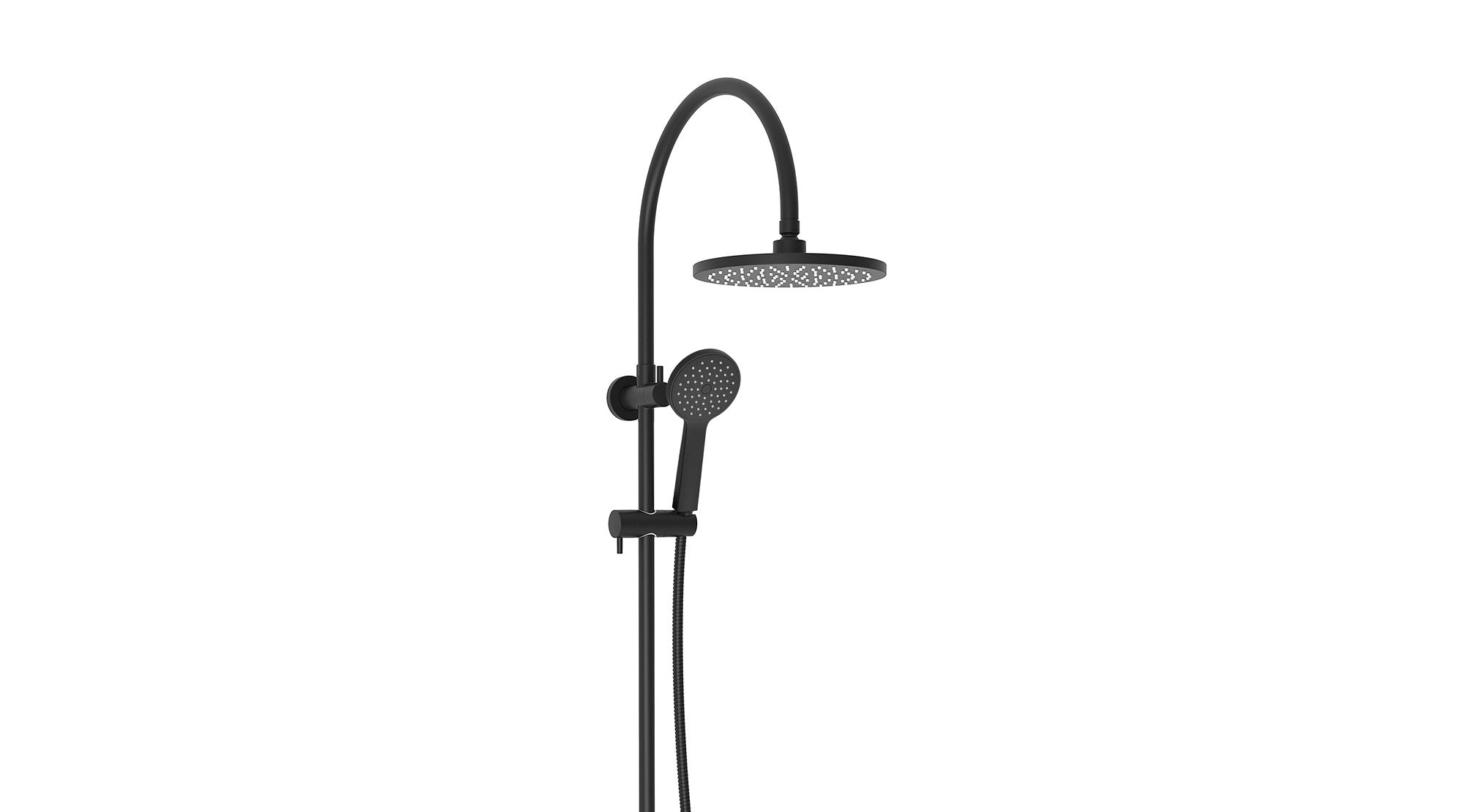 ADP Soul Classic Gooseneck Shower Set Matte Black