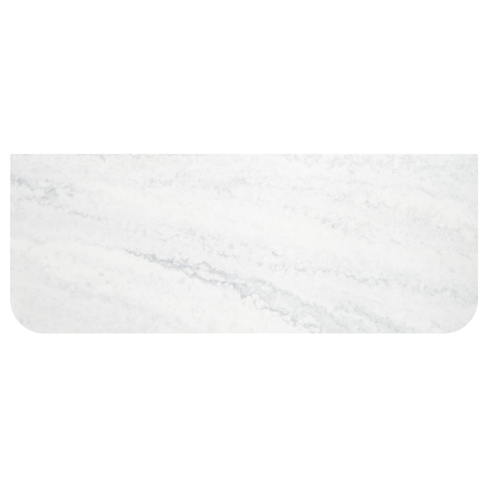 Fienza Cloudburst Solid Surface Vanity Benchtop, Curved Full Depth