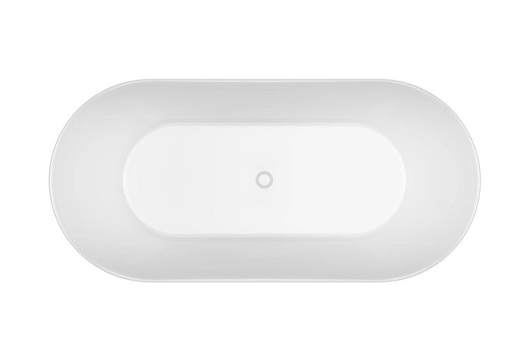 ADP Bronte Fluted Freestanding Bath - 1500mm Gloss or Matte White