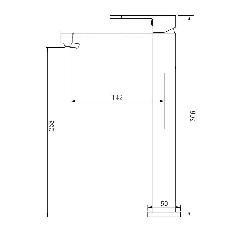 Modern National Eva Mini Vessel Mixer Chrome