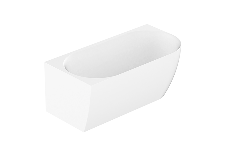 ADP Glacier Corner Bath 1500mm
