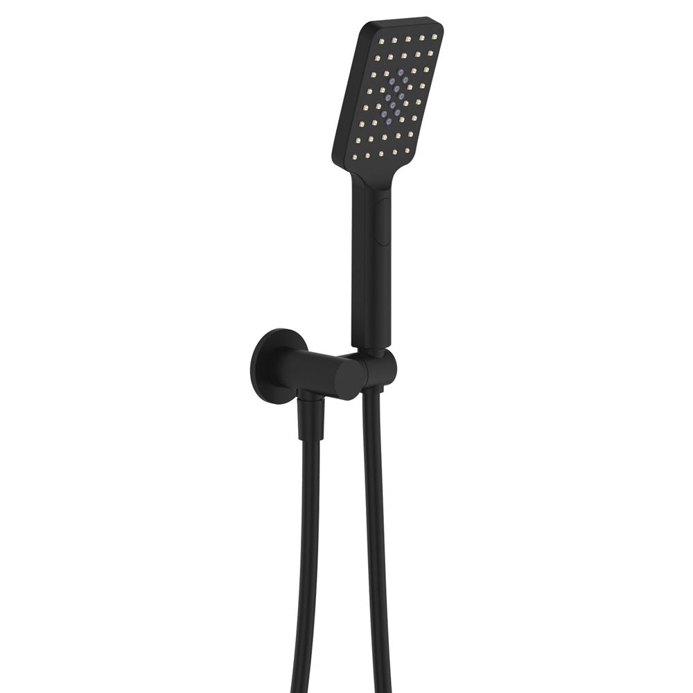 Fienza Tono Hand Shower, Round Plate, Matte Black