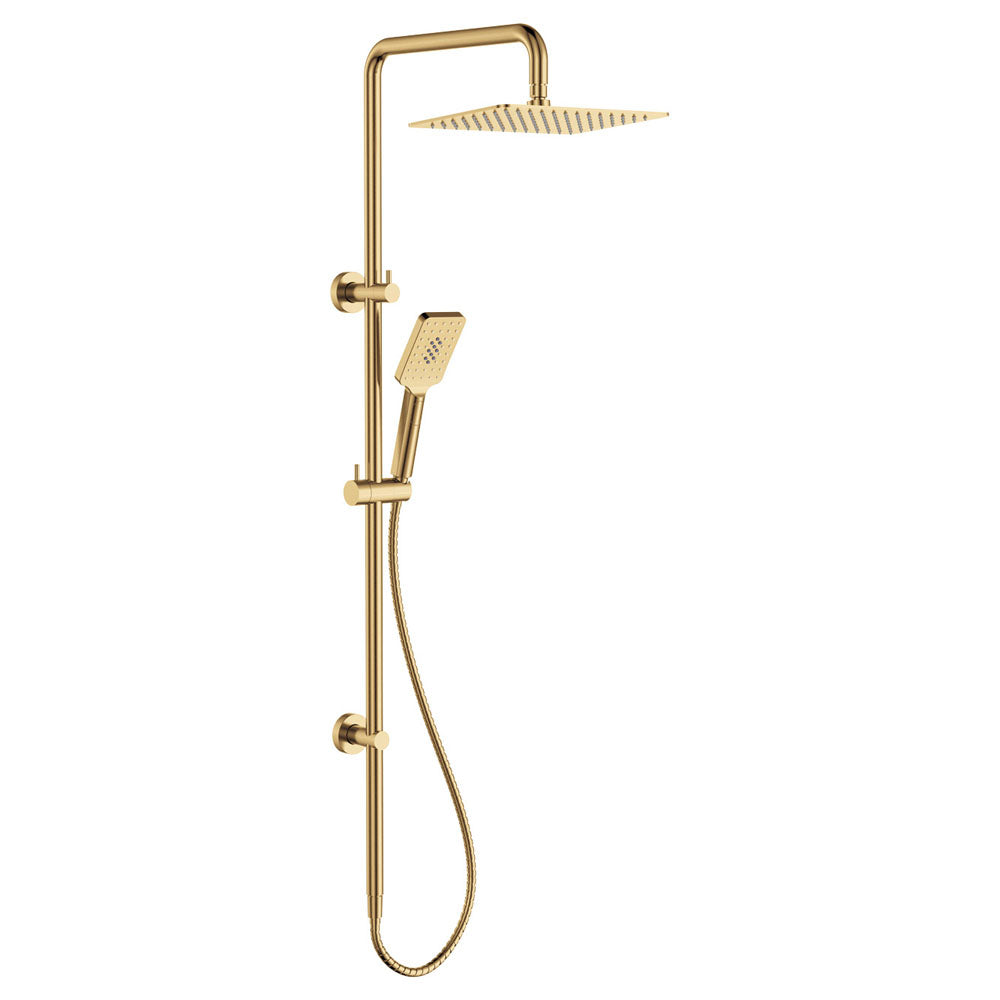 Fienza Tono Twin Shower, Brushed Gold (Urban Brass)
