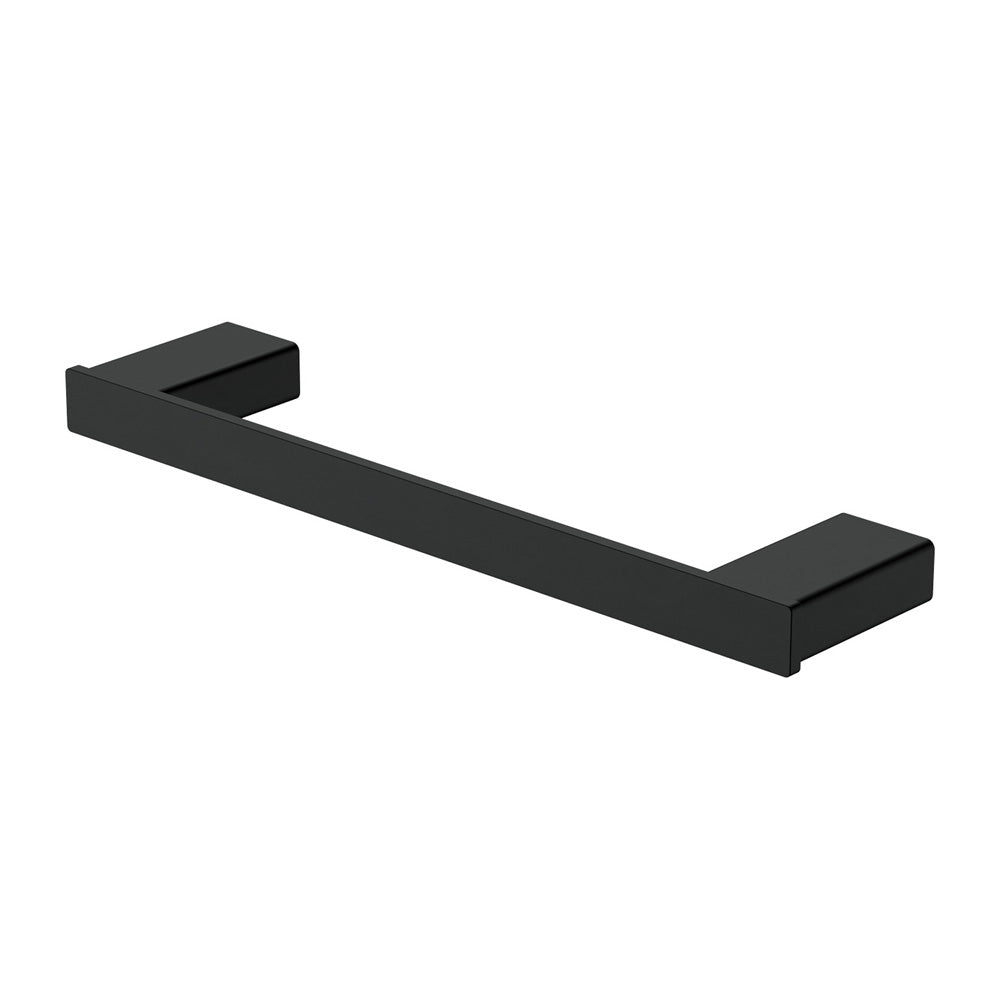 Fienza Tono Single Towel Rail, 300mm, Matte Black