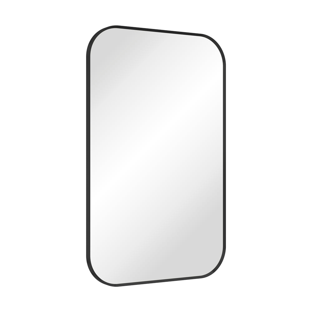Fienza Tono Matte Black Soft Square Framed Mirror, 500 x 800mm