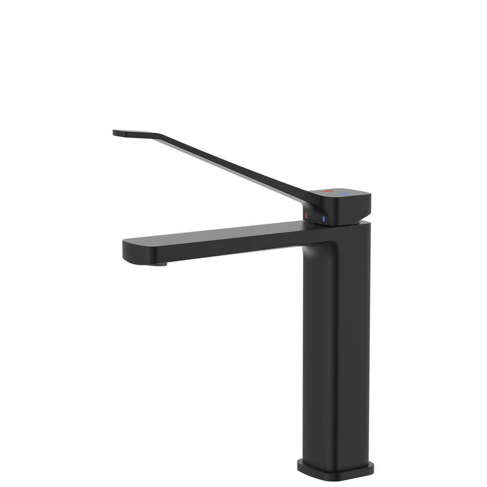 Fienza Tono Care Medium Basin Mixer, Matte Black