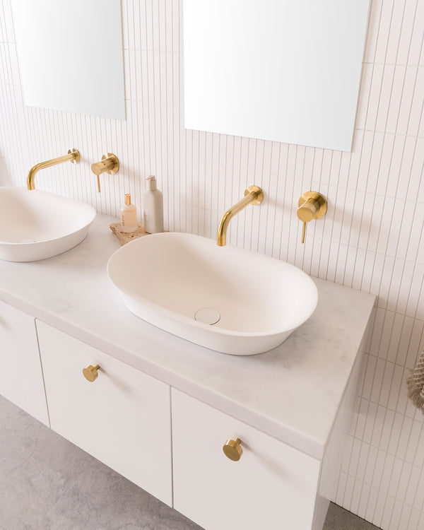 ADP Rise Matte White Semi-Inset Basin