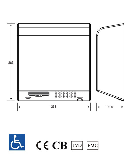 Metlam Slimline Auto Hand Dryer