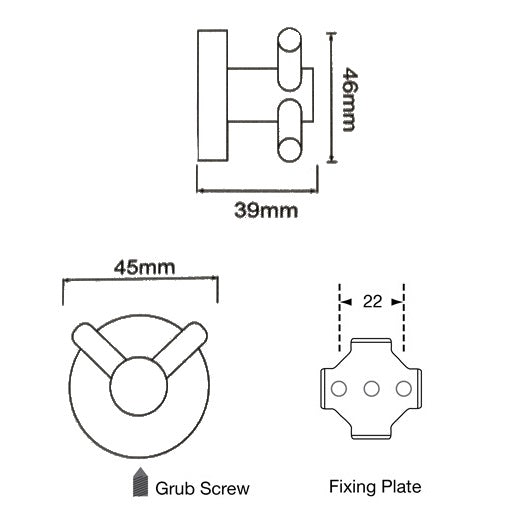 Metlam Double Coat Hook