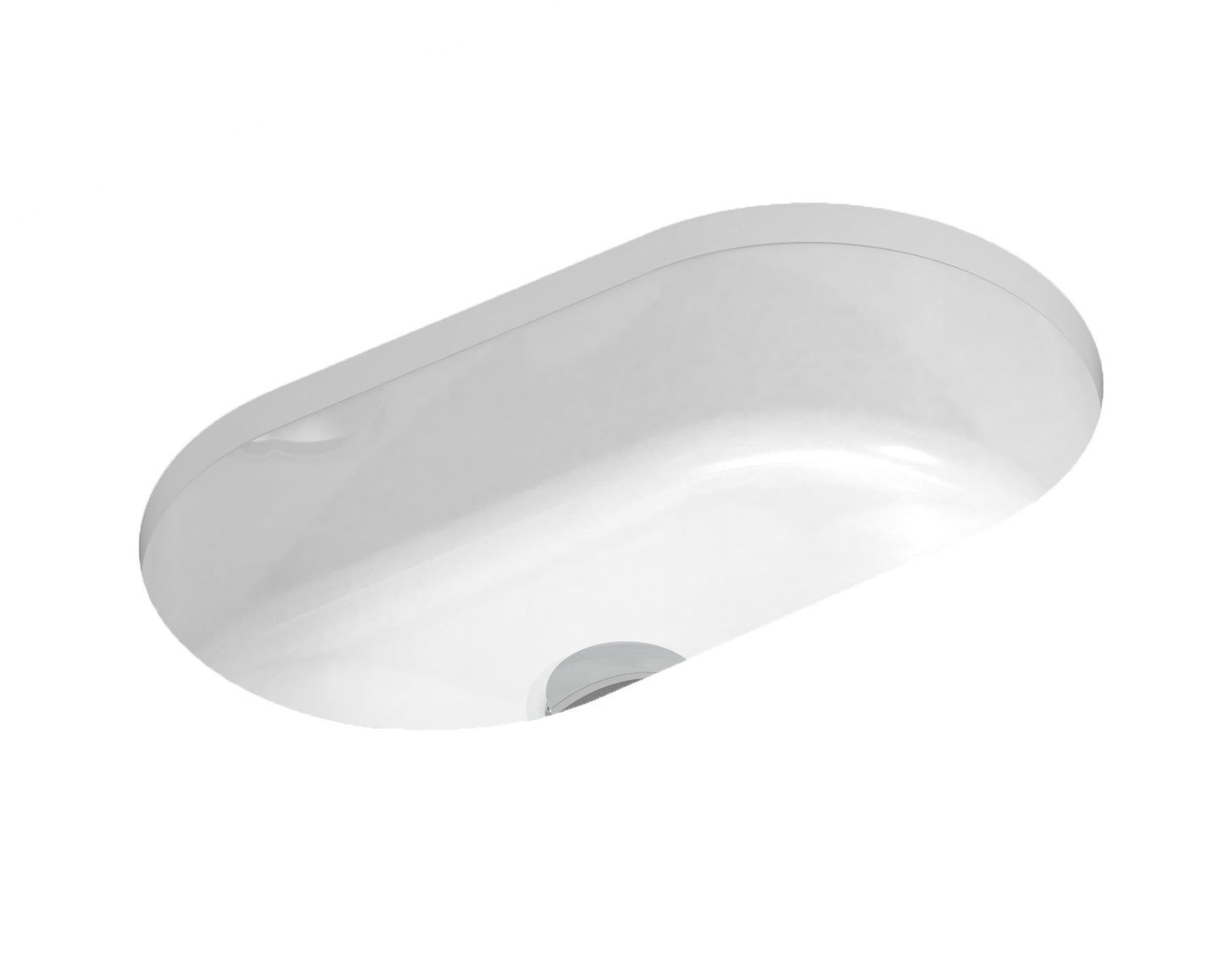 ADP Isla Gloss White Under Counter Basin