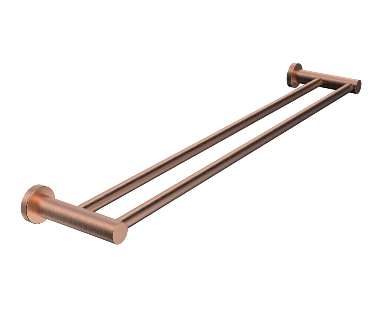 ADP Soul Double Towel Rail 600mm Brushed Copper