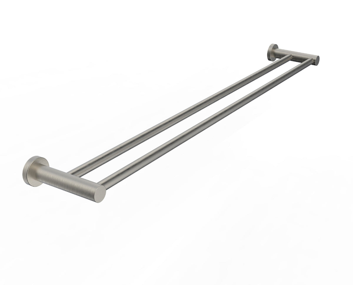 ADP Soul Double Towel Rail 900mm Brushed Nickel