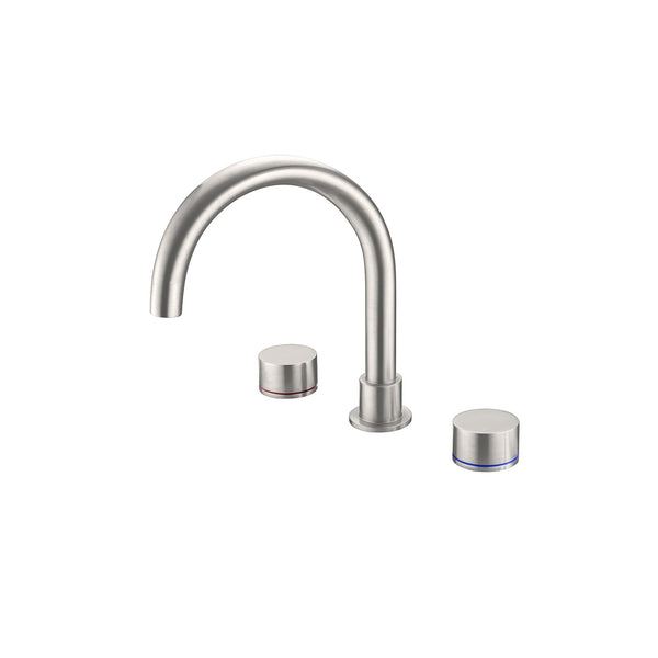 Nero Kara Hob Bath Set Brushed Nickel