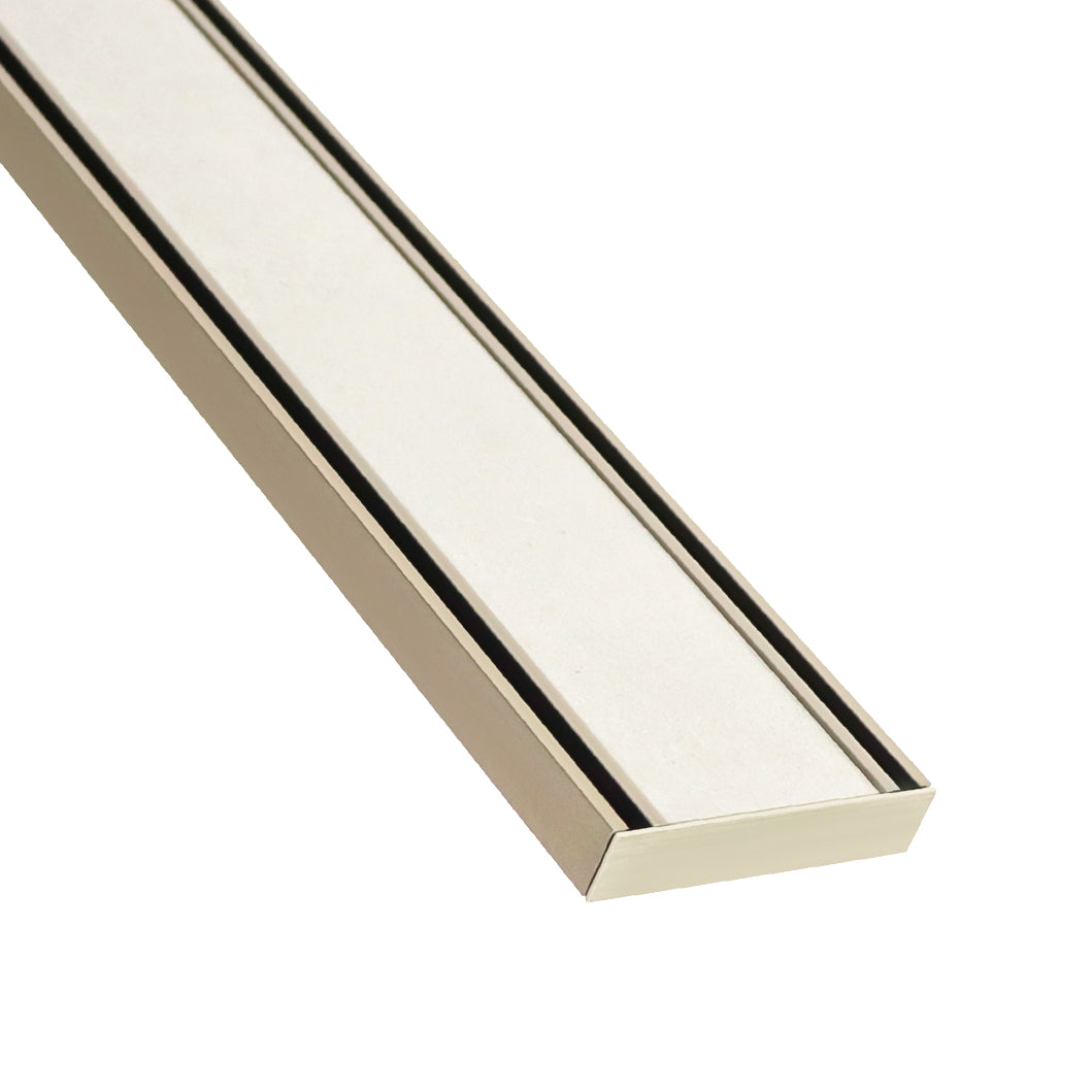 Lauxes STI21-BN tile insert grate with tile shown for illustration