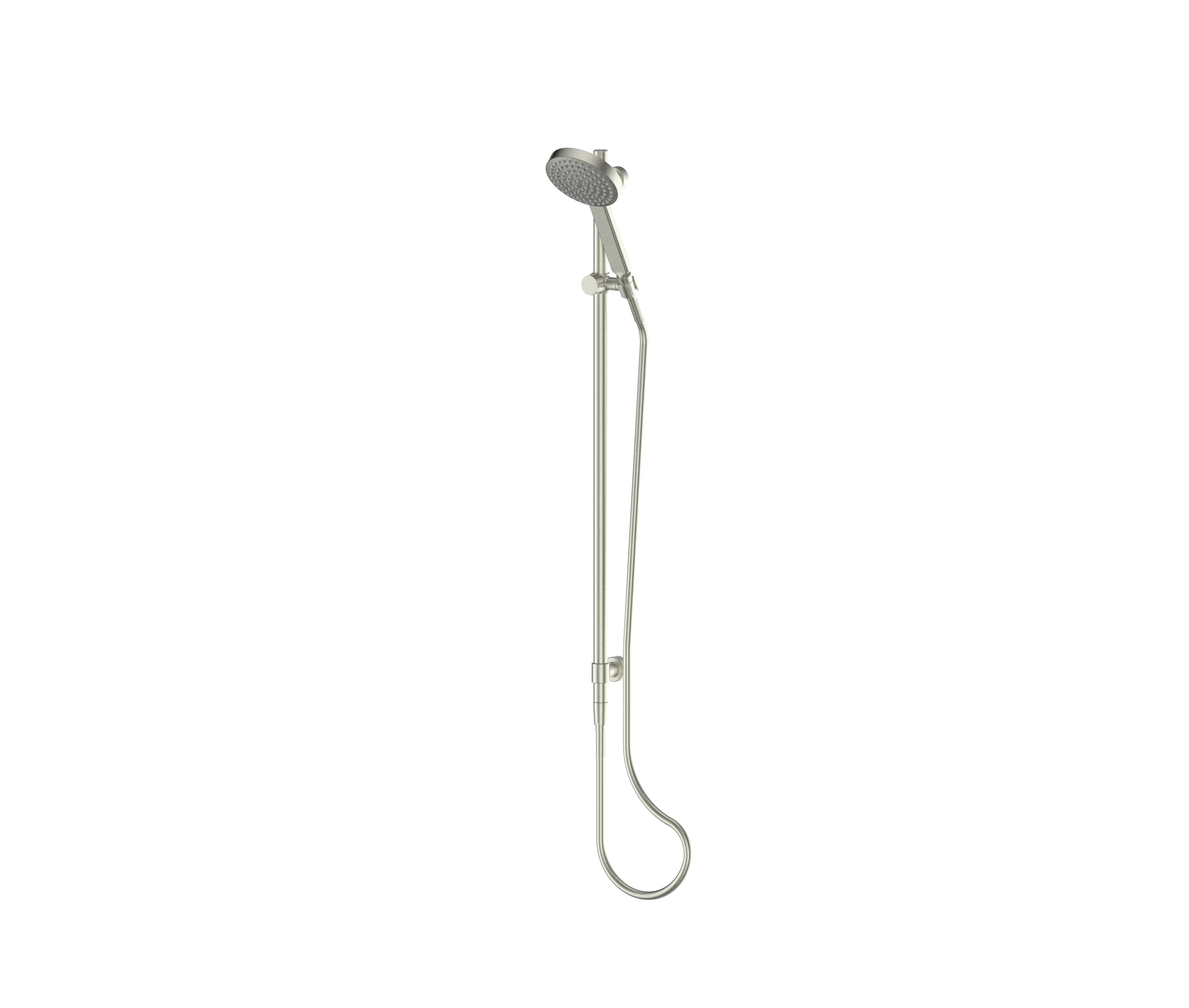 Greens Lavish Brass Rail Shower Brushed Nickel