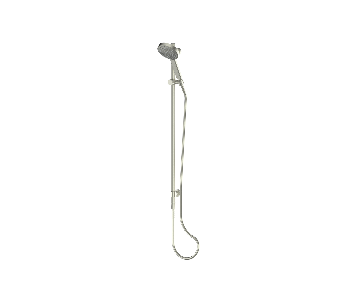 Greens Lavish Brass Rail Shower Brushed Nickel