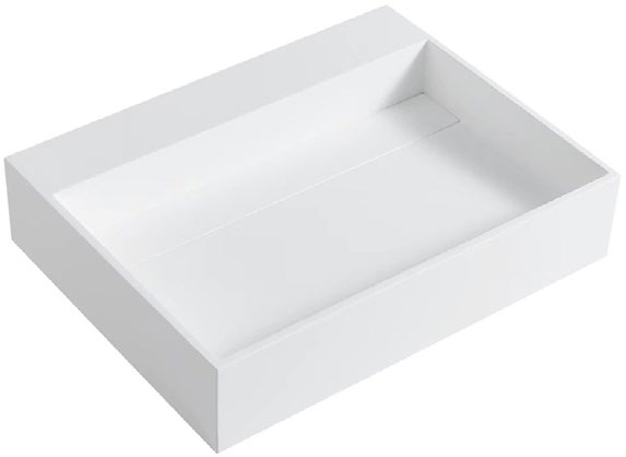 Lukka Crete 600mm Wall Hung Basin - Matte White - product image