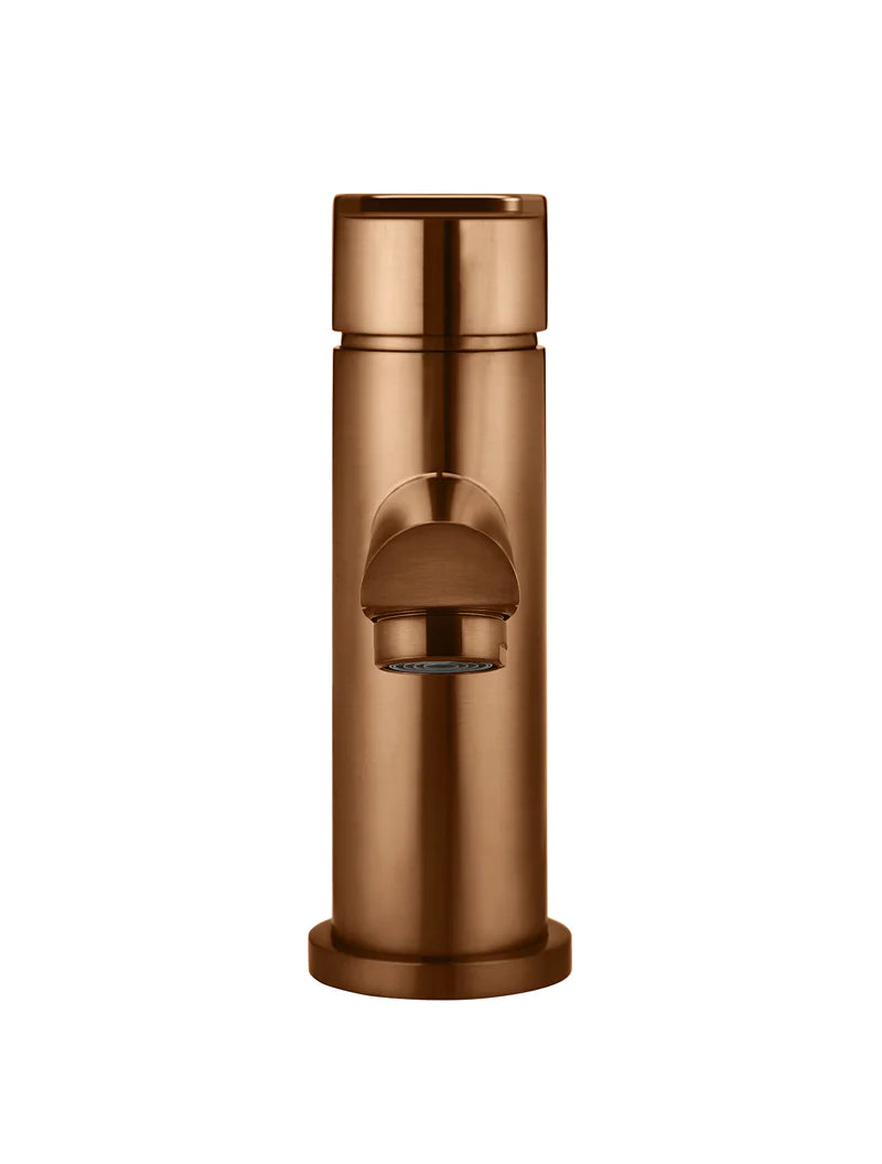 Meir Paddle Basin Mixer, Lustre Bronze