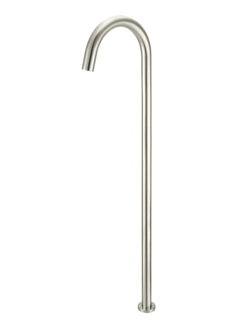 Meir Round Freestanding Bath Spout Brushed Nickel