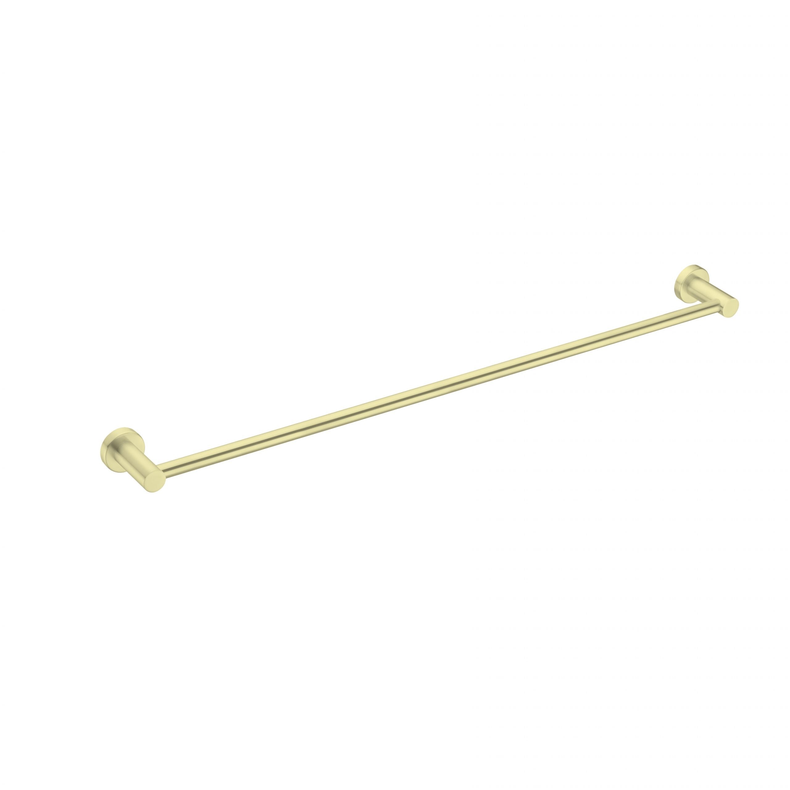 Nero MECCA SINGLE TOWEL RAIL 800MM Brushed Gold