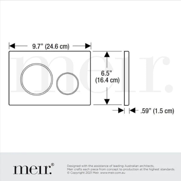 Meir Sigma 21 Dual Flush Plate For Geberit Tiger Bronze