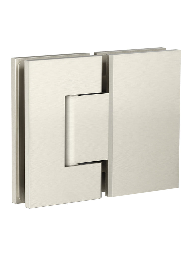 Meir Glass to Glass Shower Door Hinge Brushed Nickel