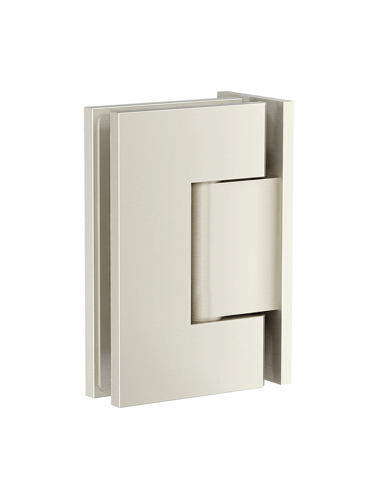 Meir Glass to Wall Shower Door Hinge Brushed Nickel