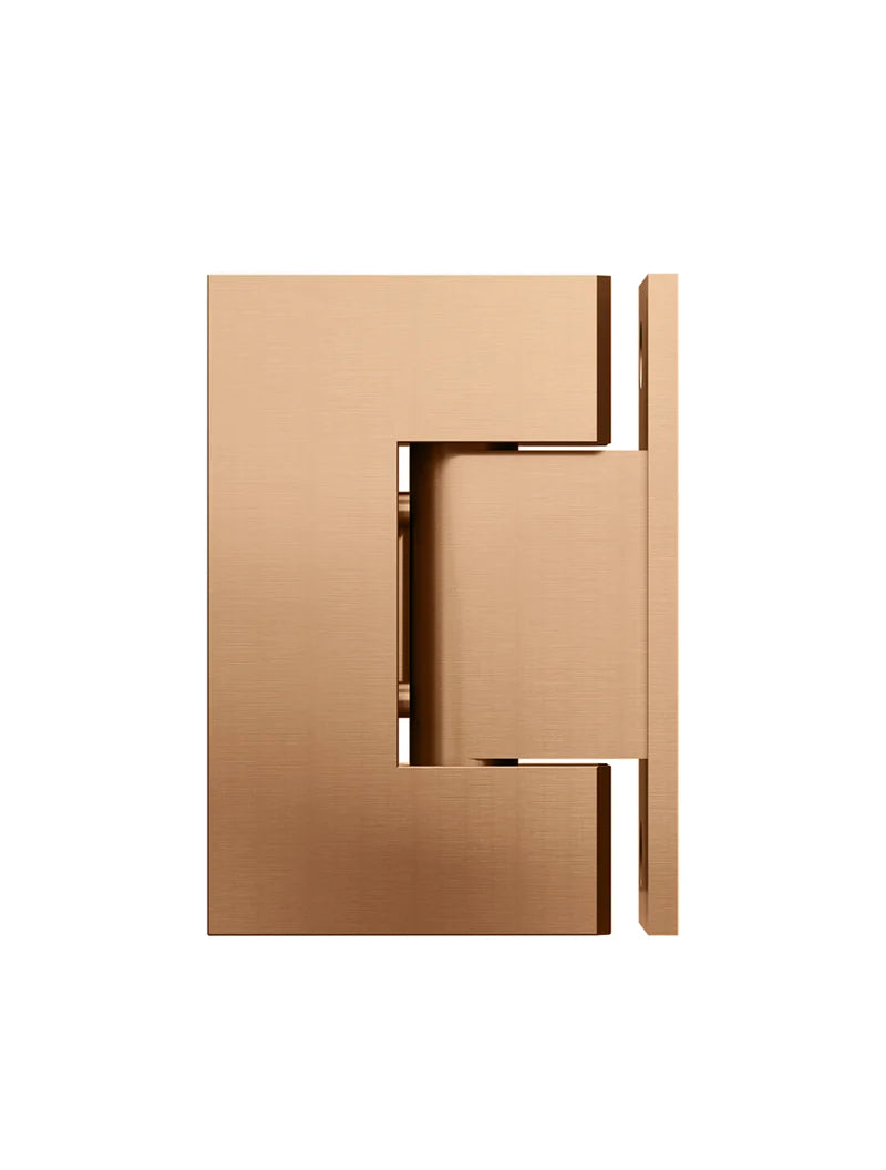Meir Glass to Wall Shower Door Hinge, Lustre Bronze