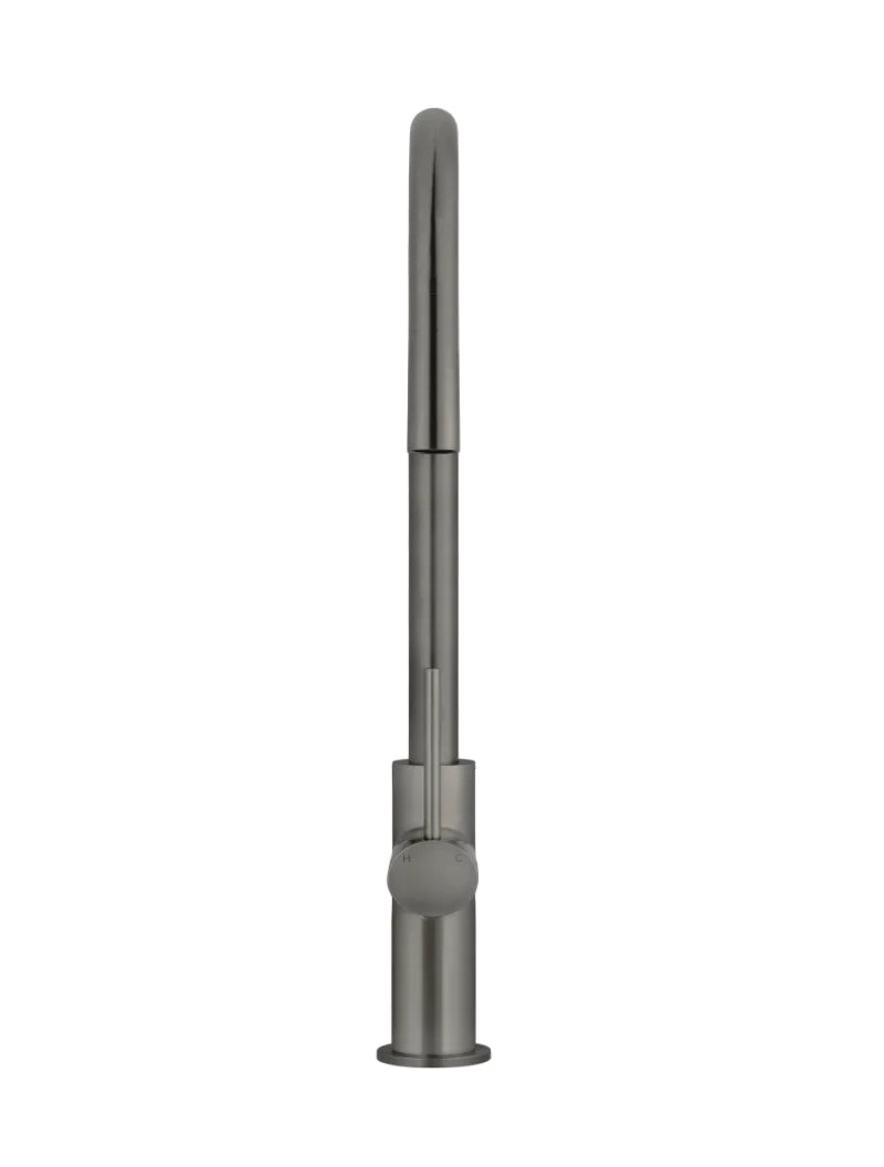 Meir Round Piccola Pull Out Kitchen Mixer Tap Shadow
