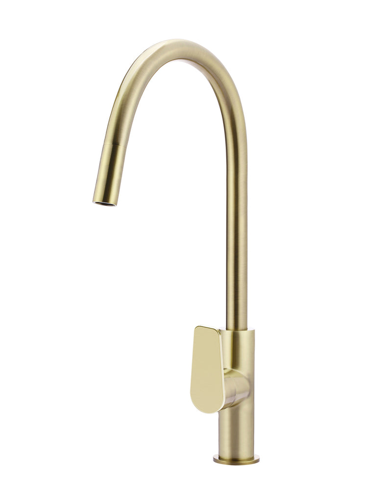 Meir Round Paddle Piccola Pull Out Kitchen Mixer Tap Tiger Bronze