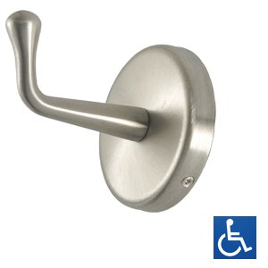 Metlam Concealed Fix Hd Coat Hook - Ss Satin Finish