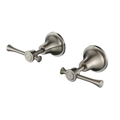 Modern National Montpellier Wall Assemblies 1/4 Turn Warm Brushed Nickel