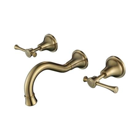 Modern National Montpellier Wall Bath Set Brushed Bronze
