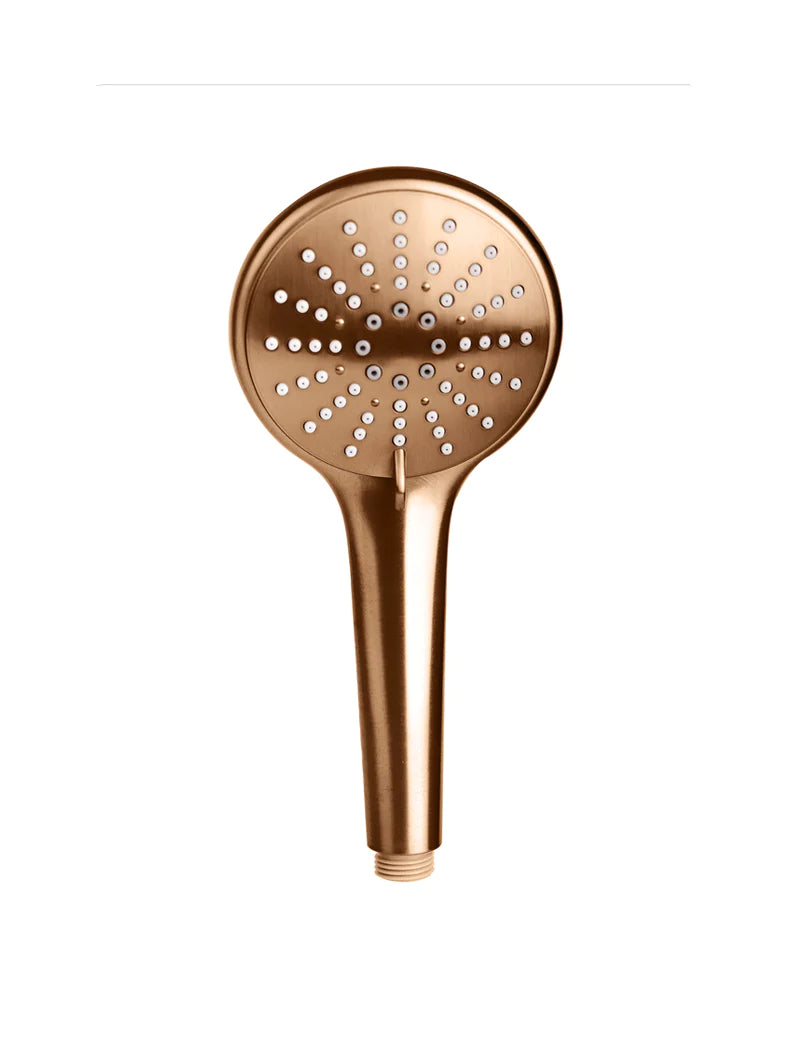 Meir Round Hand Shower Three Function, Lustre Bronze