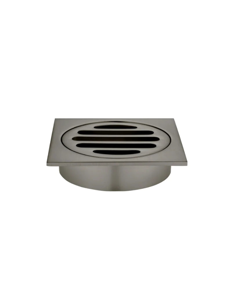 Meir Square Floor Grate Shower Drain 80mm Outlet - Shadow