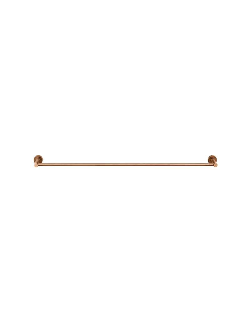 Meir Round Single Towel Rail 600mm, Lustre Bronze