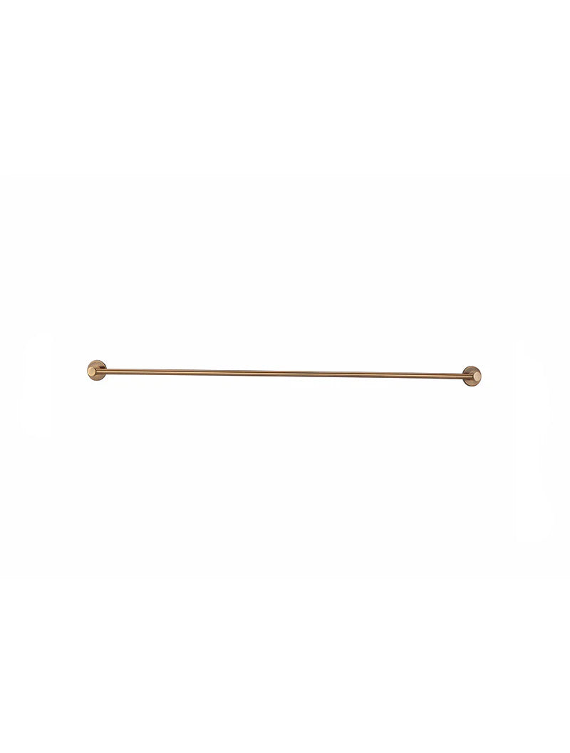 Meir Round Single Towel Rail 600mm, Lustre Bronze