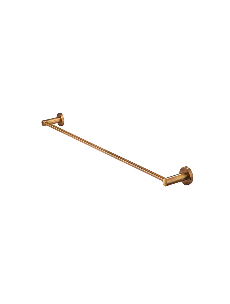 Meir Round Single Towel Rail 600mm, Lustre Bronze