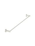 Meir Round Single Towel Rail Brushed Nickel 900mm