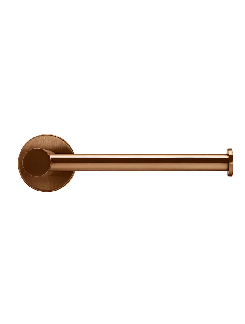 Meir Round Toilet Roll Holder, Lustre Bronze